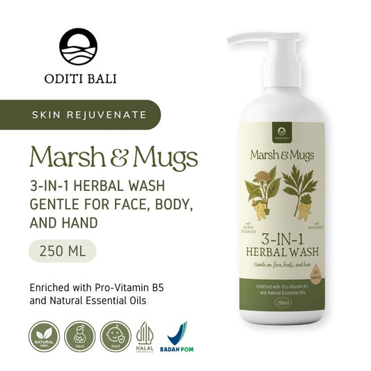 Marsh and Mugs 3-in-1 Herbal Wash (250ml)