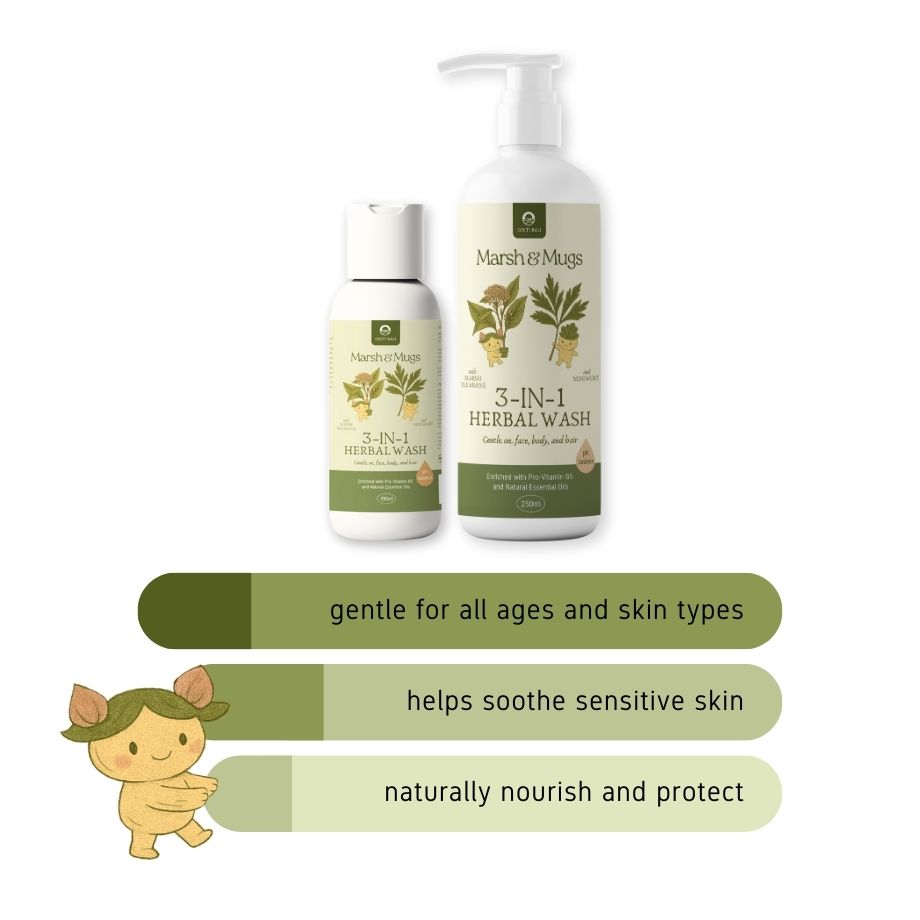Marsh and Mugs 3-in-1 Herbal Wash (250ml)
