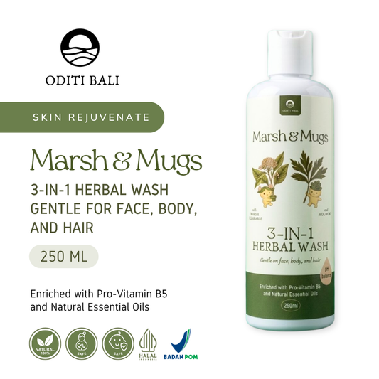 Marsh and Mugs 3-in-1 Herbal Wash (250ml)