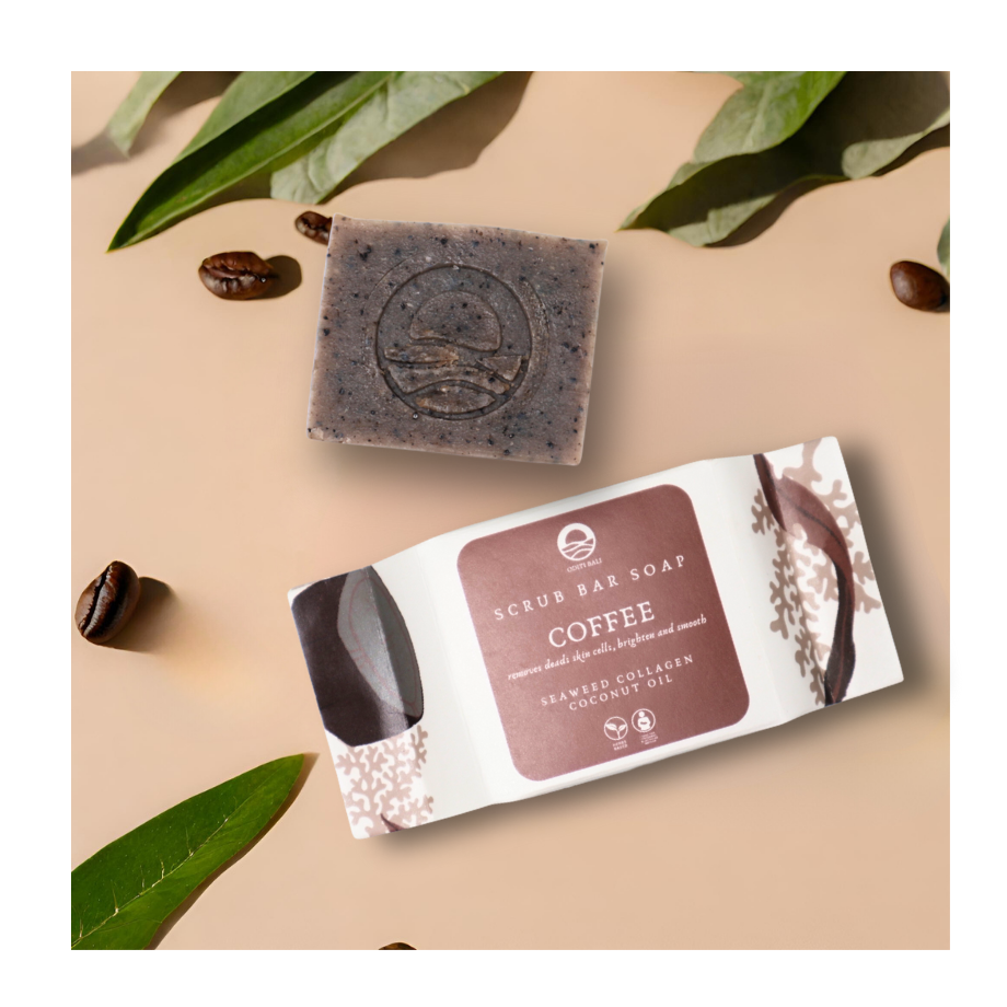 COFFEE - Seaweed Scrub Bar Soap (120gr)